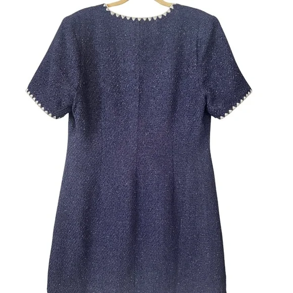 Alexia Admor Blue and White Buttoned Mini Dress - Picture 2 of 4